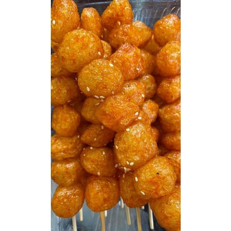 Bánh Pò Xiên Vừng Mè - Bánh Bò Quẩy Vừng Mè Thanh Hồ Lô Tuổi Thơ - Thơm Cay Ngọt Vị Cực Ngon Hộp To Siêu Rẻ