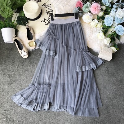 Chân váy ren tầng viền bèo 141119 (Ảnh chụp thật) (Hàng oder chuẩn hình 100%) | BigBuy360 - bigbuy360.vn