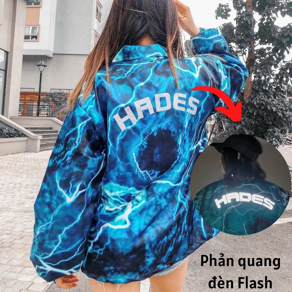 Áo khoác dù form rộng in phản quang Hades KD5 [ FREESHIP ] | BigBuy360 - bigbuy360.vn