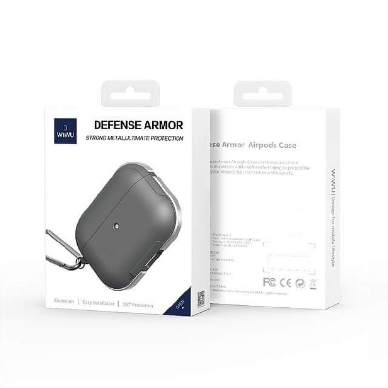 WIWU DEFENSE CASE cho Airpod 1 , 2 , Airpod Pro . Ốp chống sốc cao cấp tiêu chuẩn USA CHO AIRPOD Pro , Airpod Gen 2