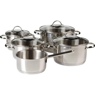 Dòng FIVESTAR - Bộ 5 Nồi Inox 304 Silit Fivestar 3 đáy từ - xuất khẩu Đức - 1.5L-1.9L-2.5L-3.5L-6L -  dùng được bếp từ