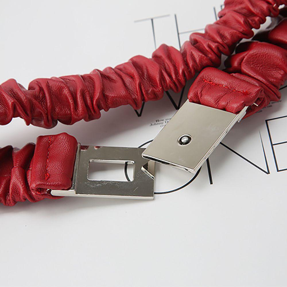 Thắt Lưng Da PU Phối Khóa Kim Loại Phong Cách Hàn Quốc Đơn Giản Sang Trọng Dành Cho Nữ BACK2LIFE