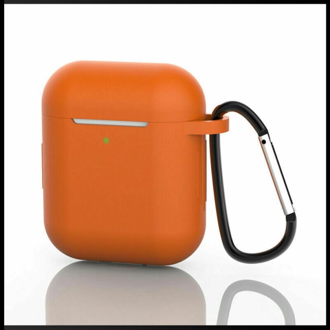 Vỏ Bảo Vệ Hộp Sạc Tai Nghe Airpods 1 / 2 Bằng Silicon Chống Rơi Hình Zevaret Có Móc Treo Tiện Dụng
