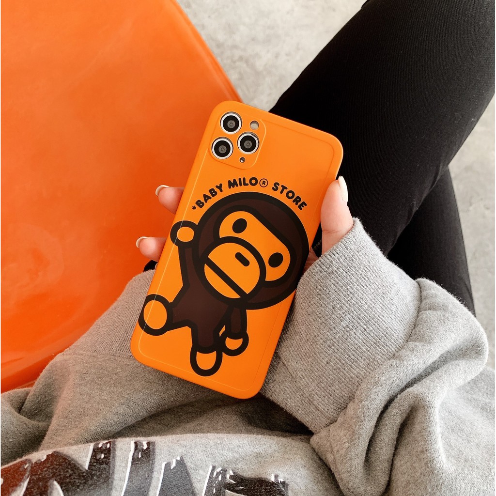 BAPE IPHONE Ốp Lưng Họa Tiết Chú Khỉ Thời Trang Cho Iphone12 Iphone7 / 8 / Se2 Iphone7Plus / 8plus Iphonex / Xs Max 11 Iphone11Pro Iphone11Pro Max 12 Iphone12Pro Iphone12Pro Iphone12Pro