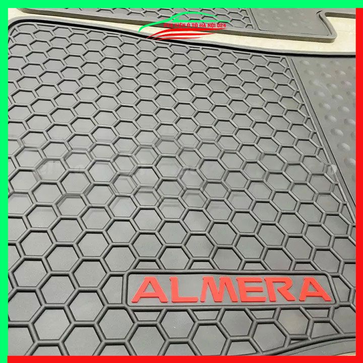 Thảm lót sàn cao su cho xe Nissan Almera 2020-2023 mẫu mới hàng chuẩn theo xe chịu lực tốt