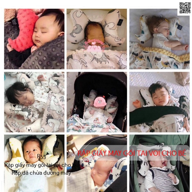 R53_Rập giấy may gối tai voi cho bé