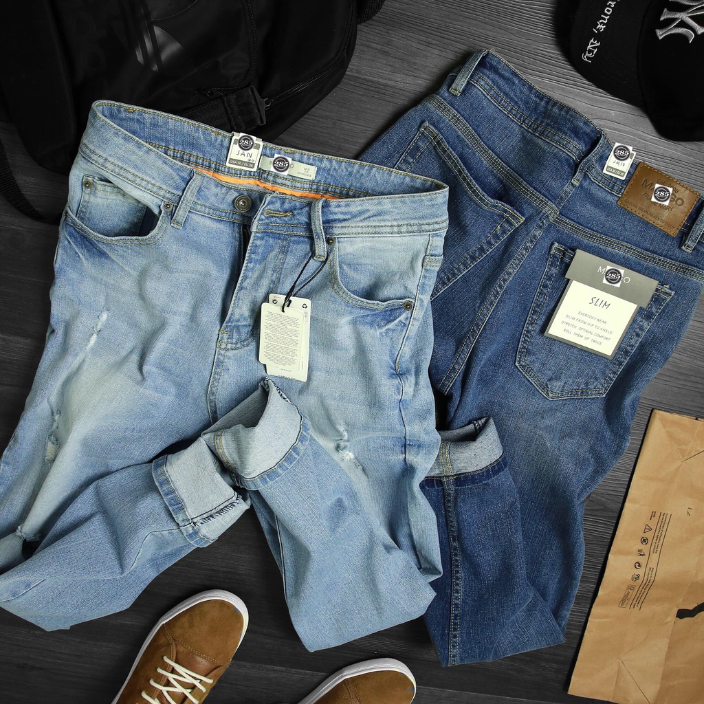 QJMG3 - Quần Jean Nam form dáng quần SlimFit co giãn chuẩn from | 4 màu thời trang nam sành điệu ! | BigBuy360 - bigbuy360.vn