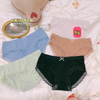 Quần chip cotton viền ren