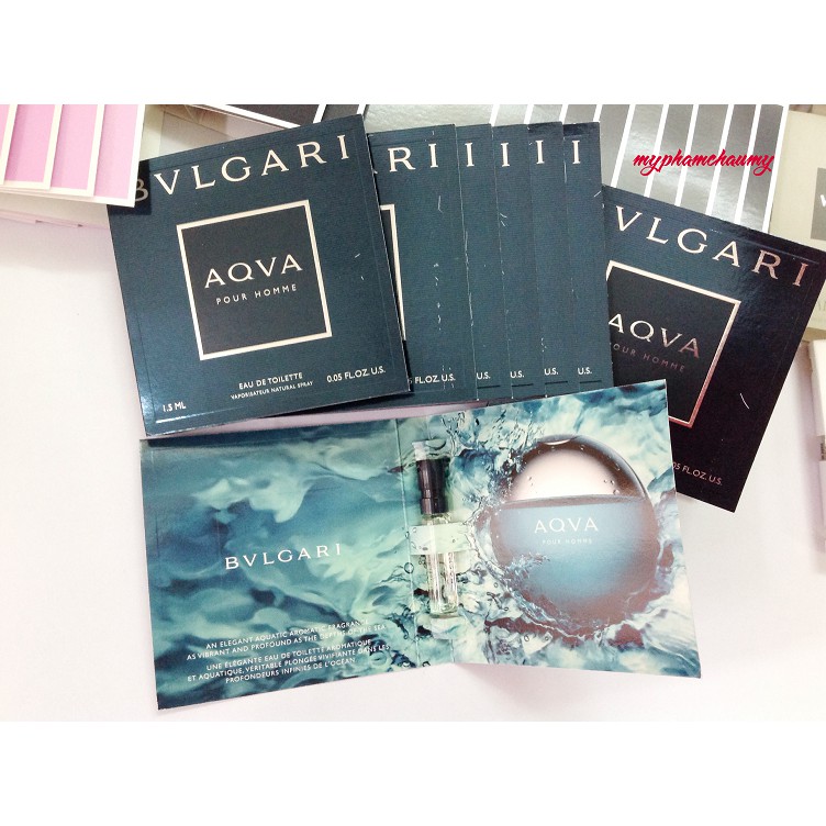 Mẫu thử Nước hoa vial BVLgari Aqva Pour Homme 1,5m