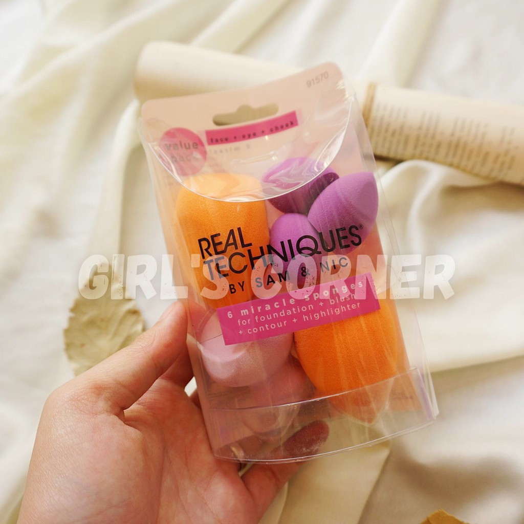 Set 6 mút Real Techniques Sponges (mẫu mới)