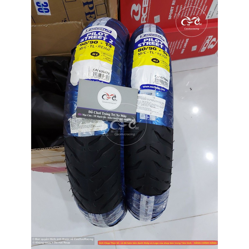 Combo vỏ Michelin trước sau cho TAY GA VARIO , NVX , AB , VISION , LUVIAS , MIO