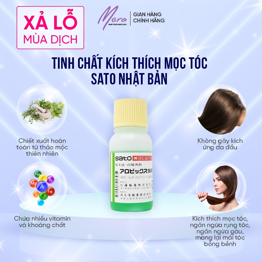 Tinh chất kích thích mọc tóc Sato Nhật Bản