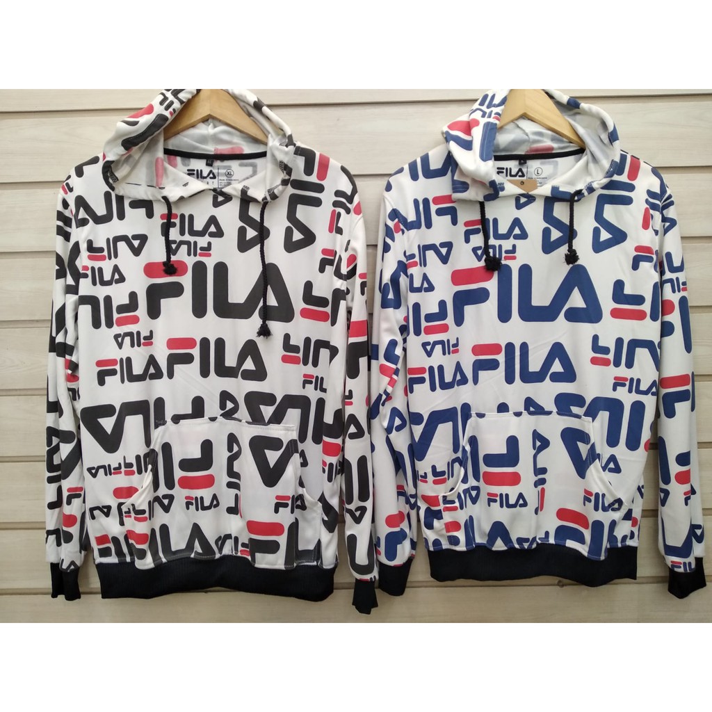 Áo Hoodie In Chữ Supreme / Fila Cá Tính Trẻ Trung
