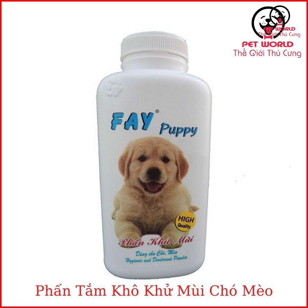 Phấn Fay Puppy khử mùi, tắm khô cho chó (120g)