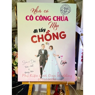 Bảng tên đám cưới để cổng