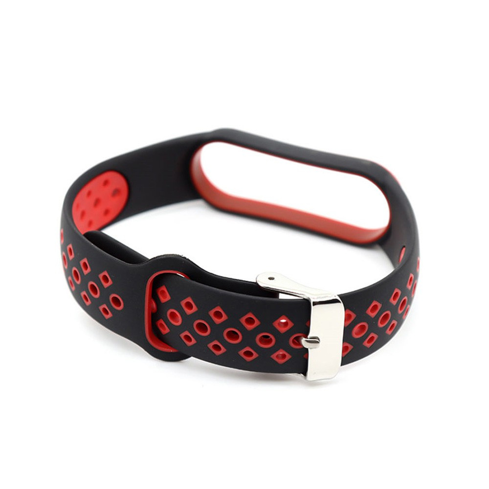 Dây đeo thay thế chất liệu silicon màu trơn cho Xiaomi Mi Band 6 5 4 3