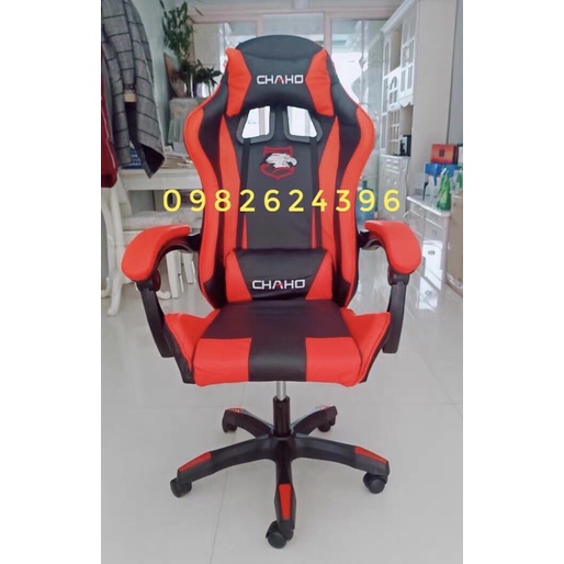 Ghế gaming bọc da PU cao cấp mẫu mới có gối massage dành cho các game thủ siêu hot - Ghế chơi game BH 5 năm