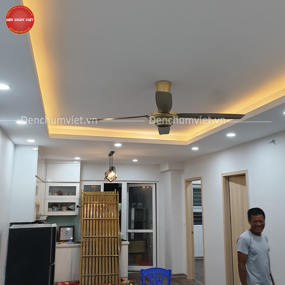 Dây led 5730 dây led 2 đường bóng siêu sáng  trang trí trần thạch cao, cầu thang, tủ...