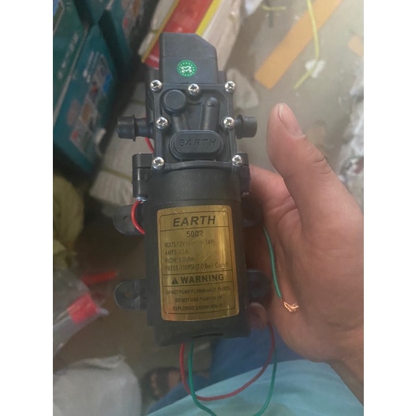 Bơm nước mini 12v, bơm đơn  12V 3.5A 110PSI