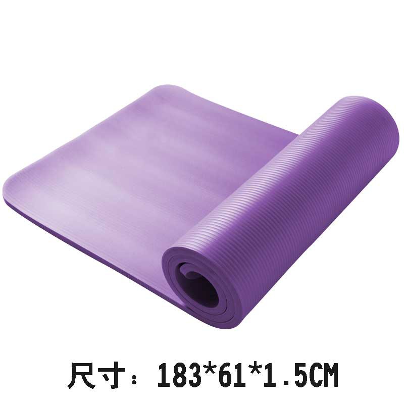 Thảm tập yoga dày dặn kích thước 10 / 15mm 183cm