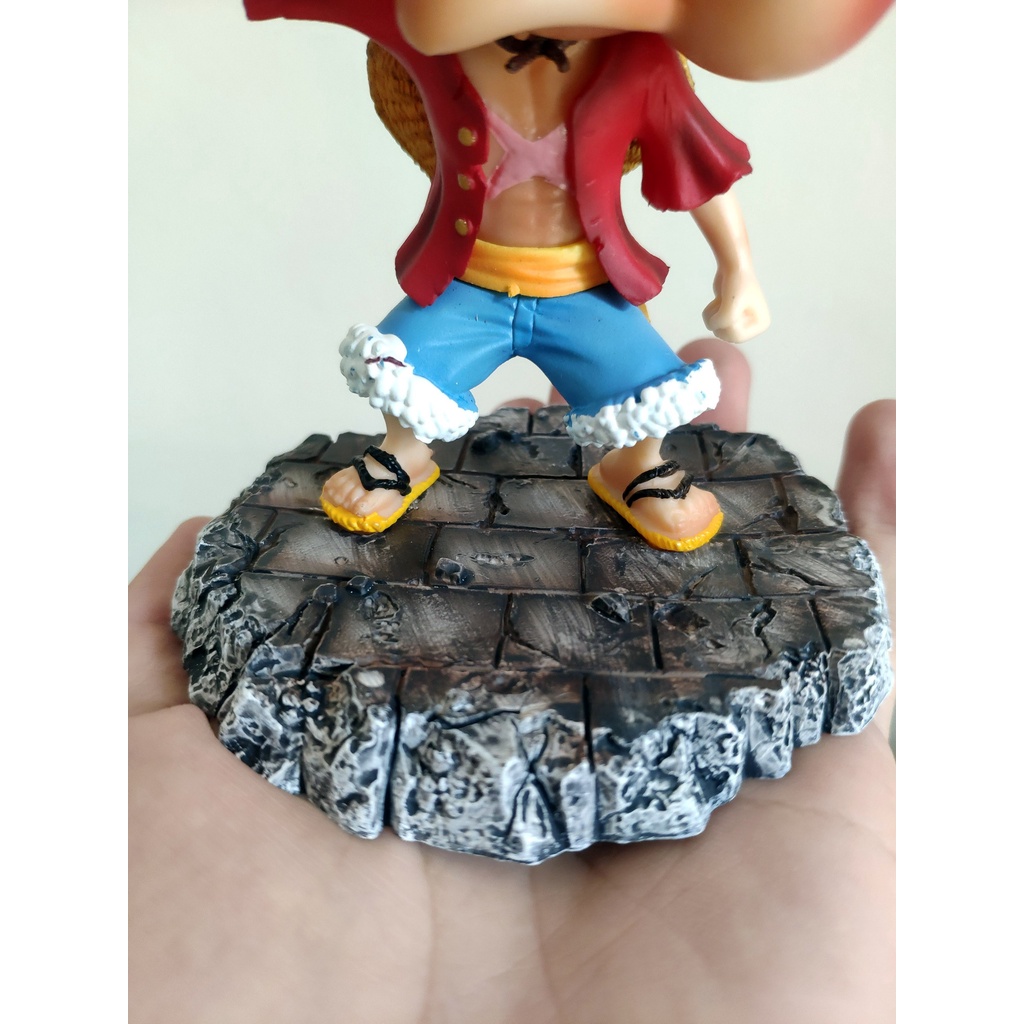 [COMBO 5 NHÂN VẬT] Mô hình tượng đồ chơi Monkey D Luffy Chibi có base đẹp TRONG anime đảo hải tặc fig figure one piece