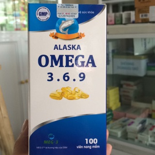 Omega 3.6.9 alaska lọ 100 viên nang mềm