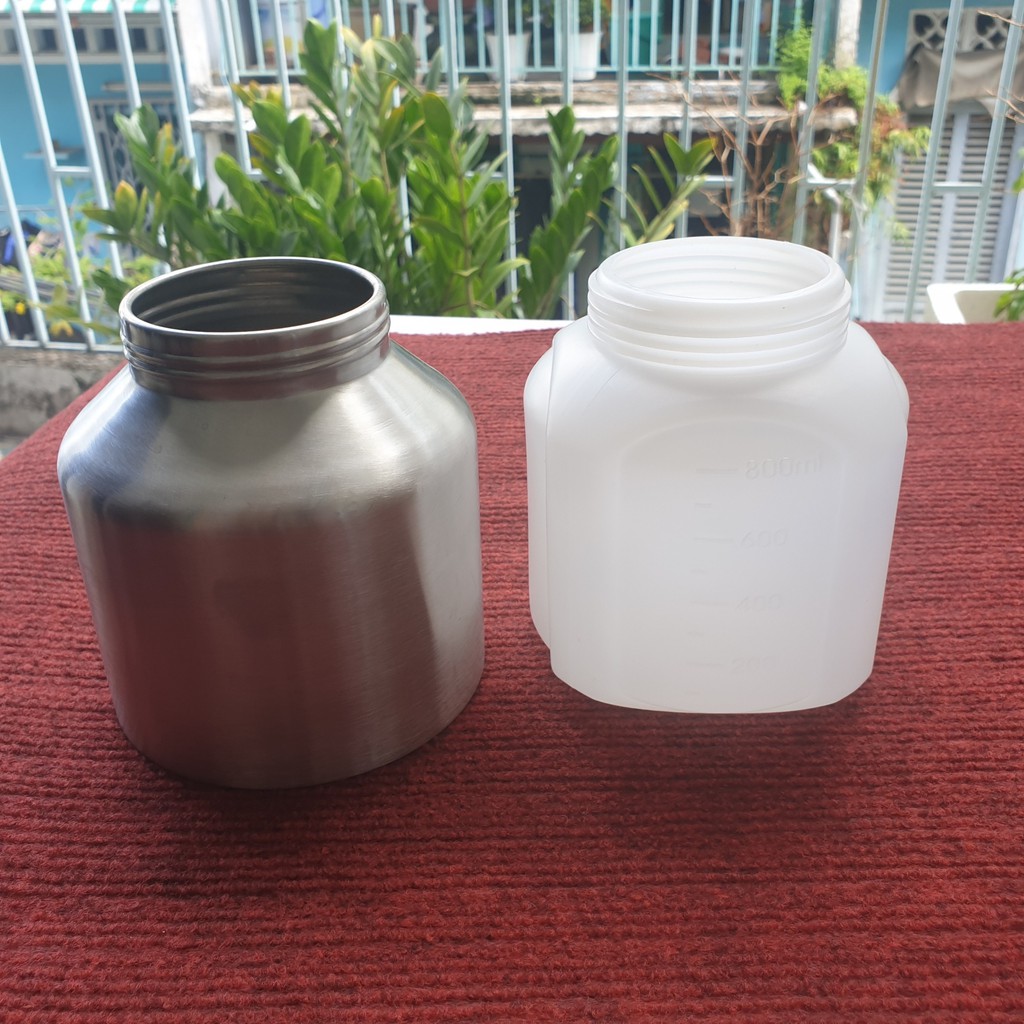 Bình nhựa, nhôm máy phun sơn điện Thể tích 800ml