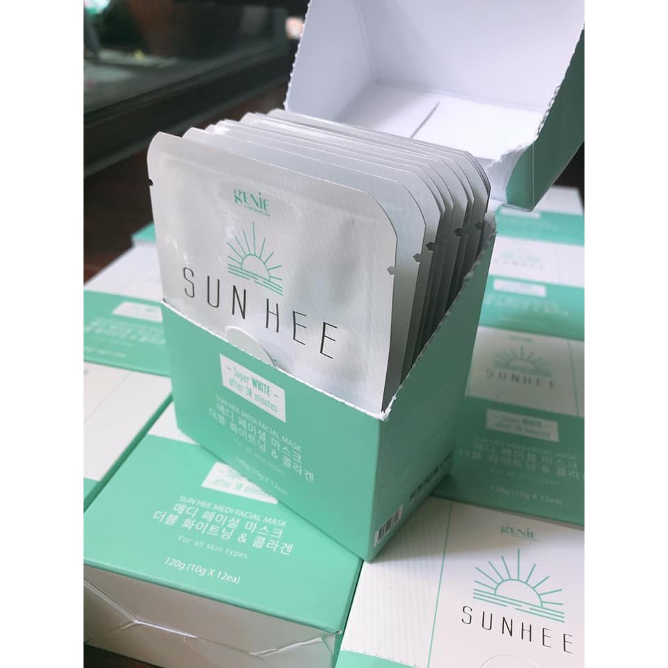 Mặt nạ Thải Độc Genie Sun Hee Medi Facial Mask Hàn Quốc - Tách Lẻ (1 gói)