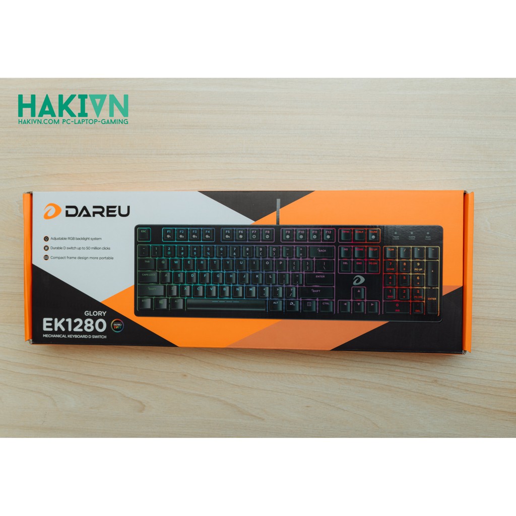 Bàn Phím Cơ Gaming DAREU EK1280 104KEY- (Mã Cũ: DK1280)