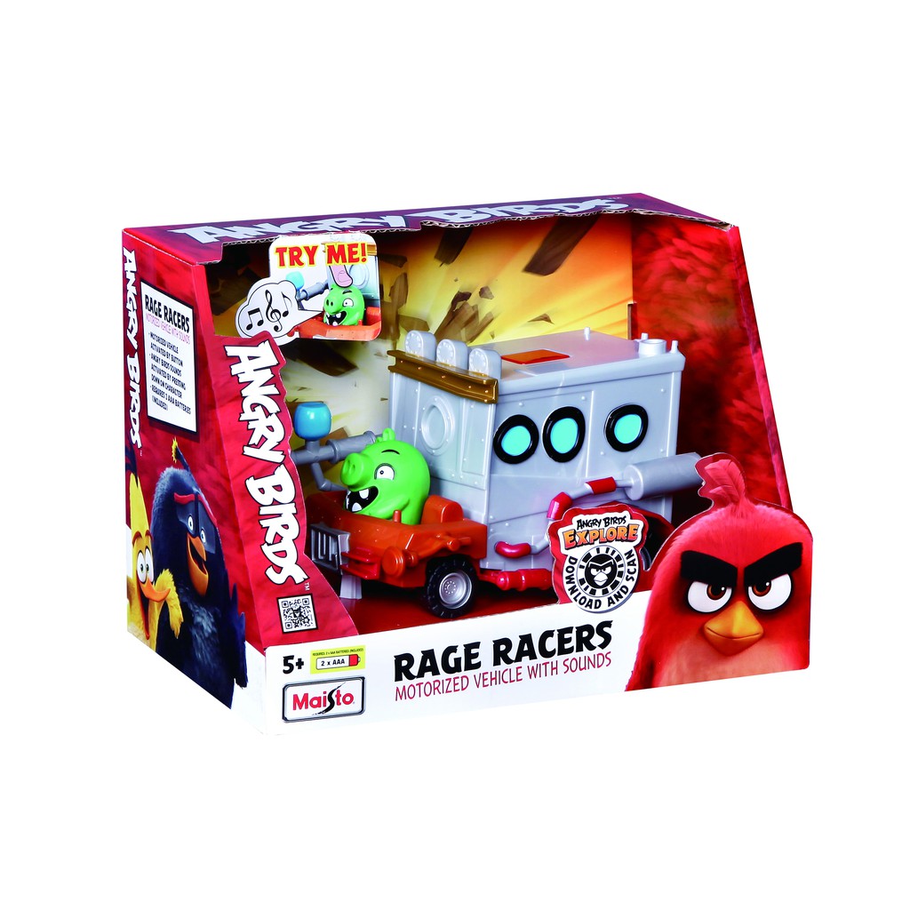 SIÊU XE TỐC ĐỘ CỦA ANH HÙNG RED và Cỗ Xe Pháo Binh Của Vua Lợn LEONARD. Angry Birds Rage Racers - Red