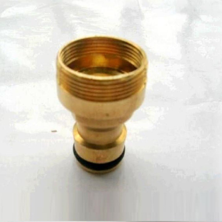 ĐẦU NỐI 2 IN 1 ZEN TRONG-ZEN NGOÀI 23MM RA KHỚP NỐI NHANH - ĐỒNG THAU - 000550