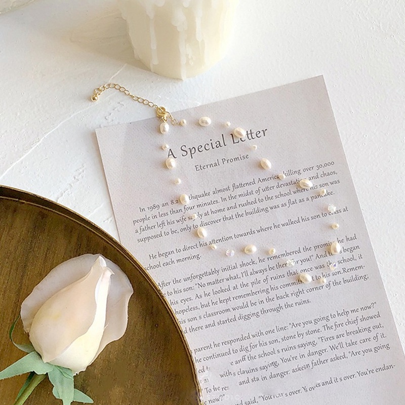 Vòng Cổ Choker Đính Hạt Ngọc Trai Nước Ngọt Tự Nhiên Cho Nữ