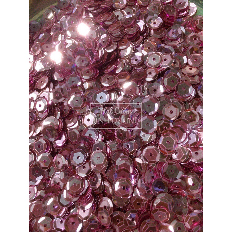 Kim sa thiếc lõm 8mm trang trí áo váy gói 100gram Sequin các màu
