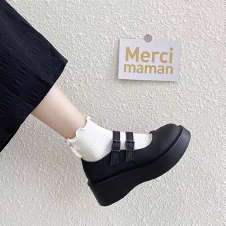 (có sẵn bóng 36) L14 Giày Lolita đế cao nữ sinh Nhật Bản 2022