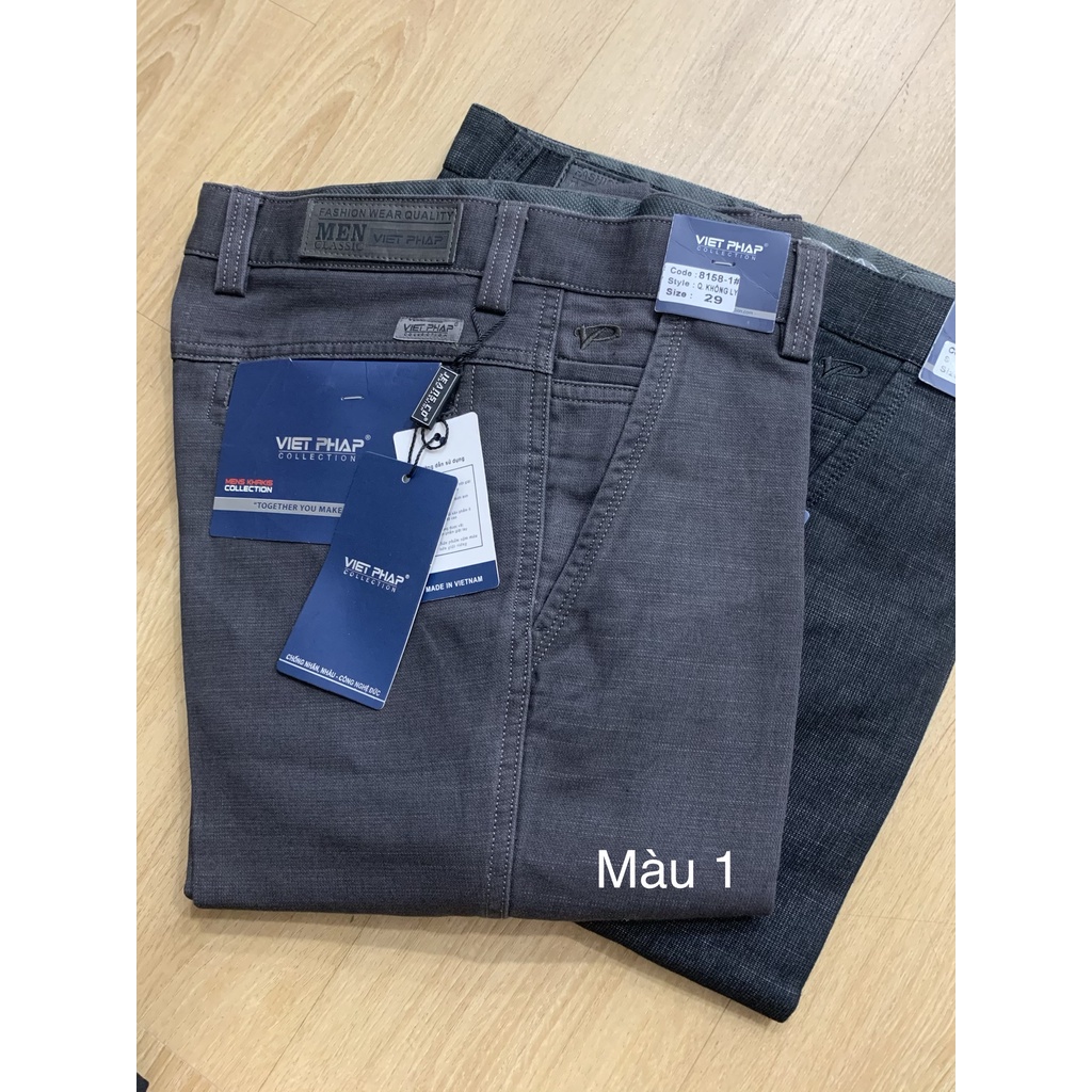 Quần kaki nam Việt Pháp không ly size 29