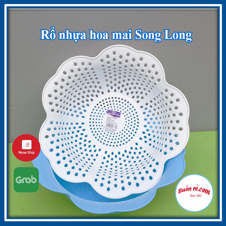 Rổ nhựa hoa mai Song Long chất liệu nhựa PP an toàn br00392 | WebRaoVat - webraovat.net.vn