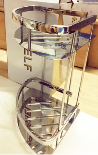 KỆ GÓC INOX 304 2 TẦNG
