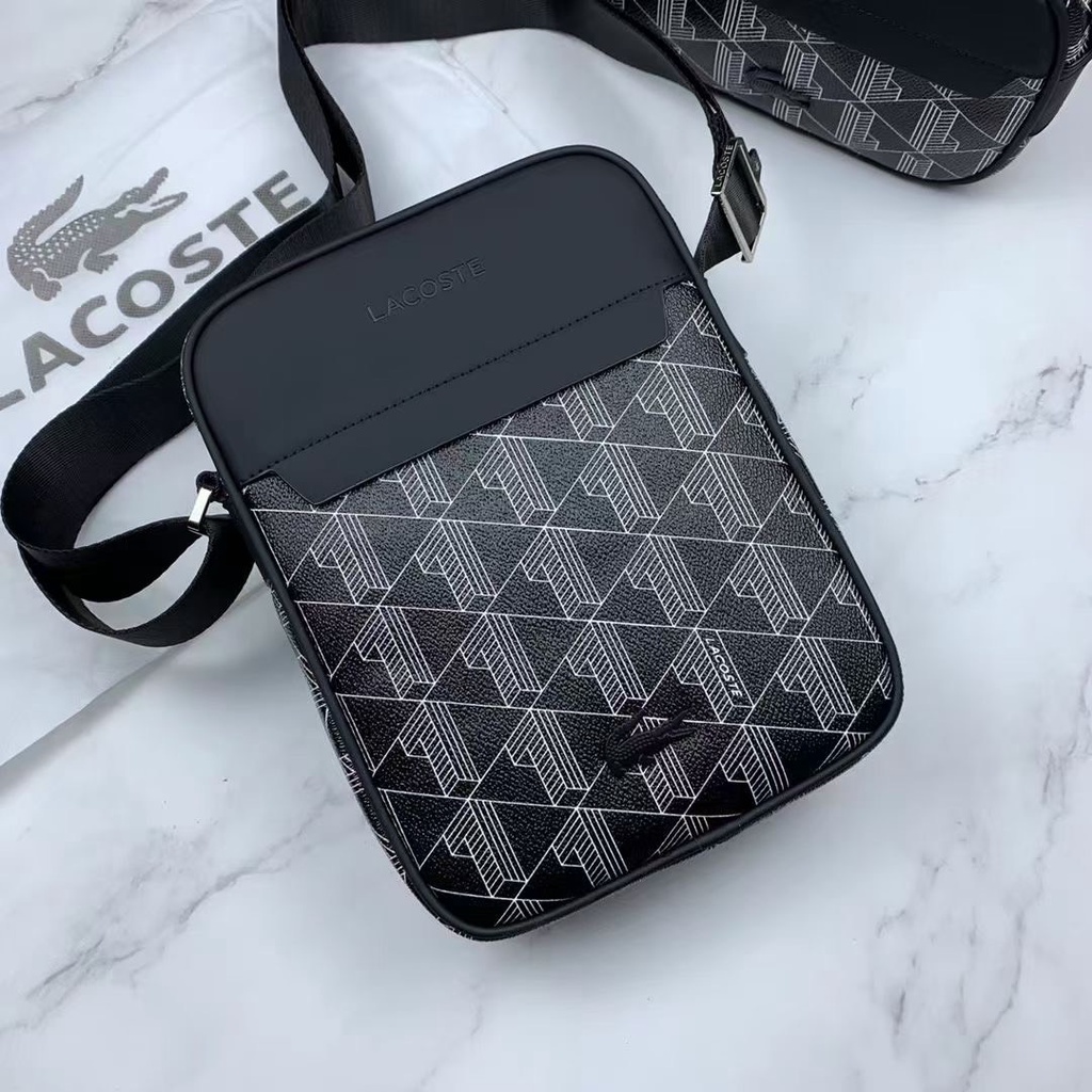 Túi đeo chéo lacoste vải canvas cao cấp