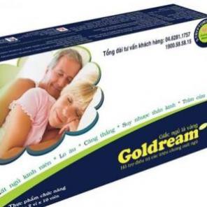 [CHÍNH HÃNG ]  Viên Uống Hỗ Trợ Điều Trị Các Triệu Chứng Mất Ngủ GOLDREAM - (20 viên/ hộp)