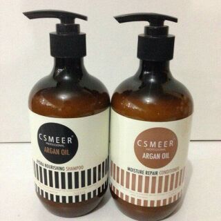 Dầu cặp gội xả csmeers argan oil 750ml ×2