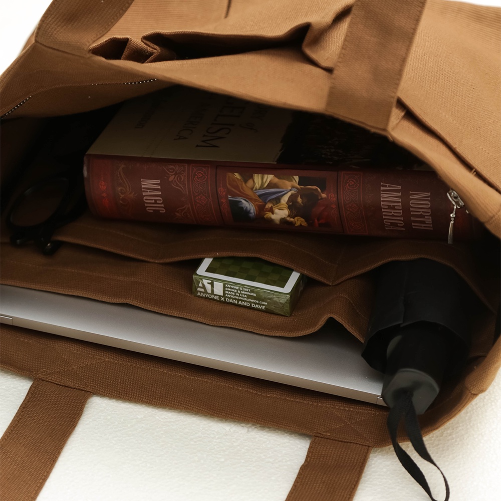 TÚI VẢI ACOHI CARRYALL BROWN TOTEBAG