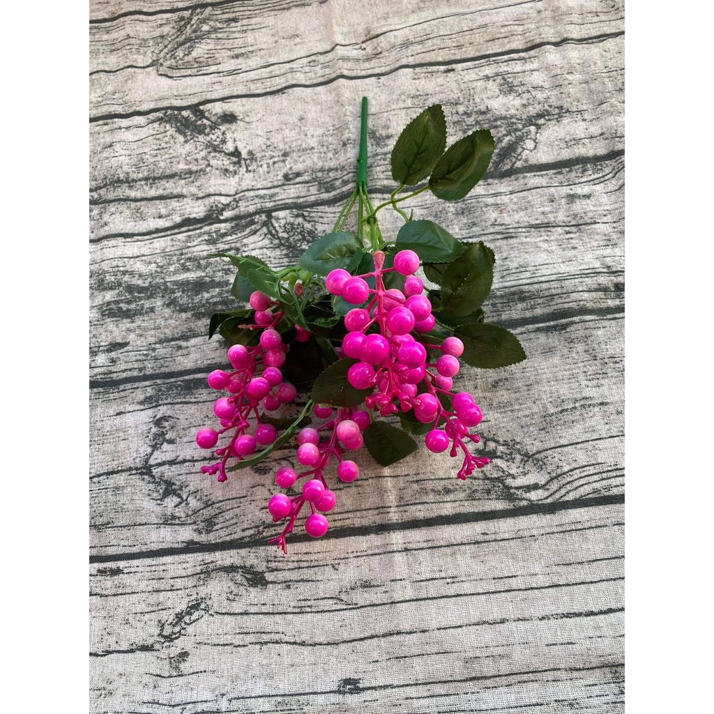 Hoa Giả | Cành Đào Đông Ngọn Có Lá Trang Trí | Hà Hoa Flower