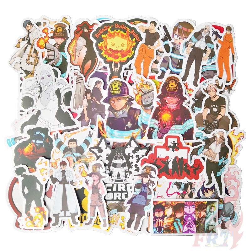 ❉ Fire Force - Series 01 Anime Stickers ❉ 50Pcs/Set Shinra Kusakabe Fashion DIY Doodle Decals Stickers
