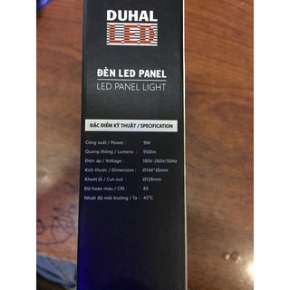 ĐÈN Led  Âm Trần  DUHAL 9W (SDPT209 AS vàng )