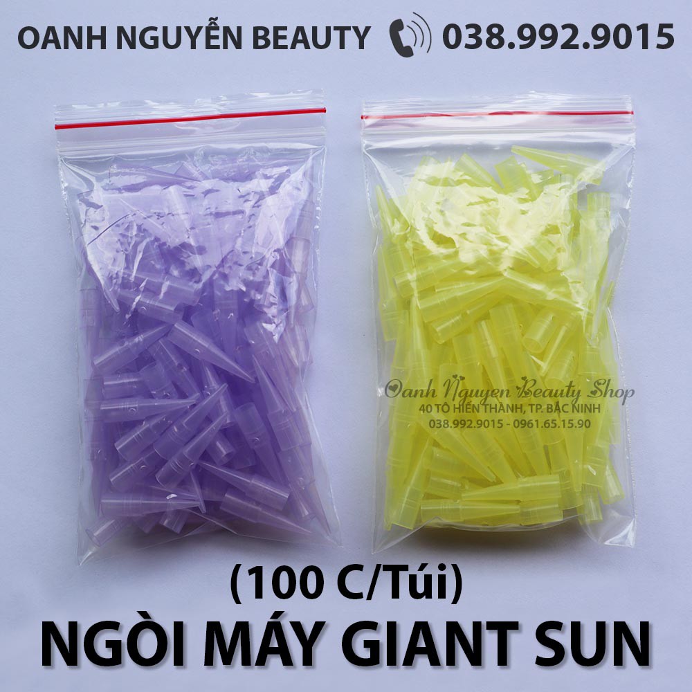 Ngòi Nhựa Máy Giant Sun Đài Loan 1, 3 tròn, 7 dẹt (100 chiếc/túi)