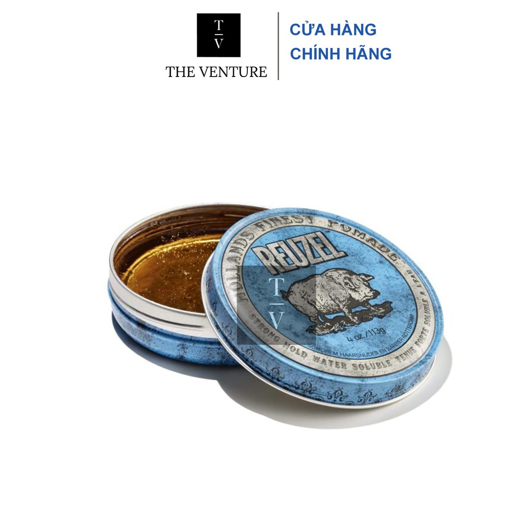 [Mã COSDAY giảm 8% đơn 150K] Sáp Vuốt Tóc Reuzel Blue Pomade - Strong Hold Chính Hãng - Pomade Heo Xanh Dương