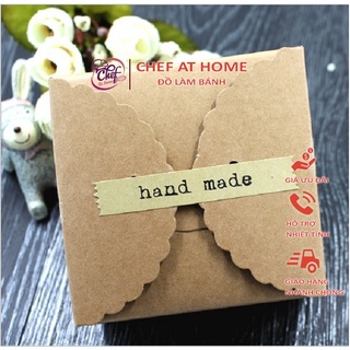 Tem chữ Handmade dán hộp bánh, hộp quà