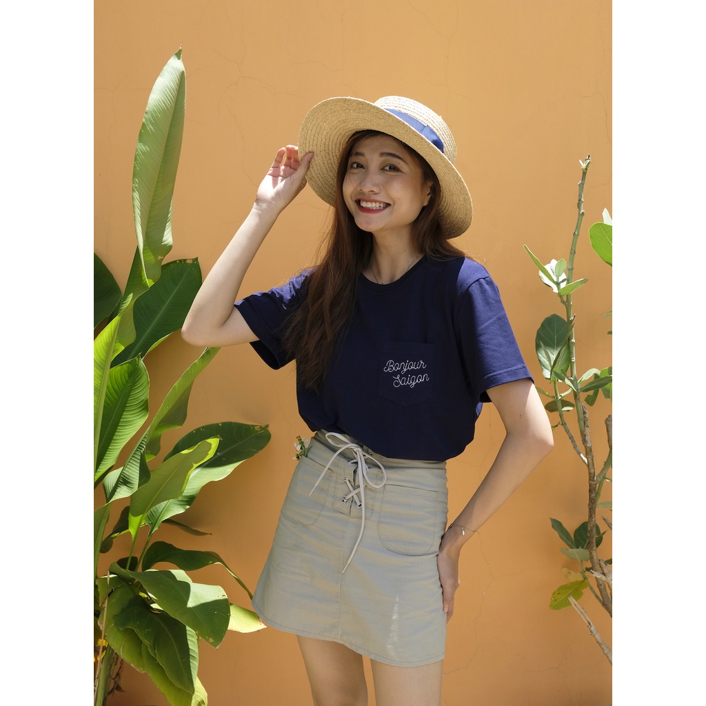 Áo thun unisex Bonjour Saigon - 100% cotton - Chính hãng Hayho Concept