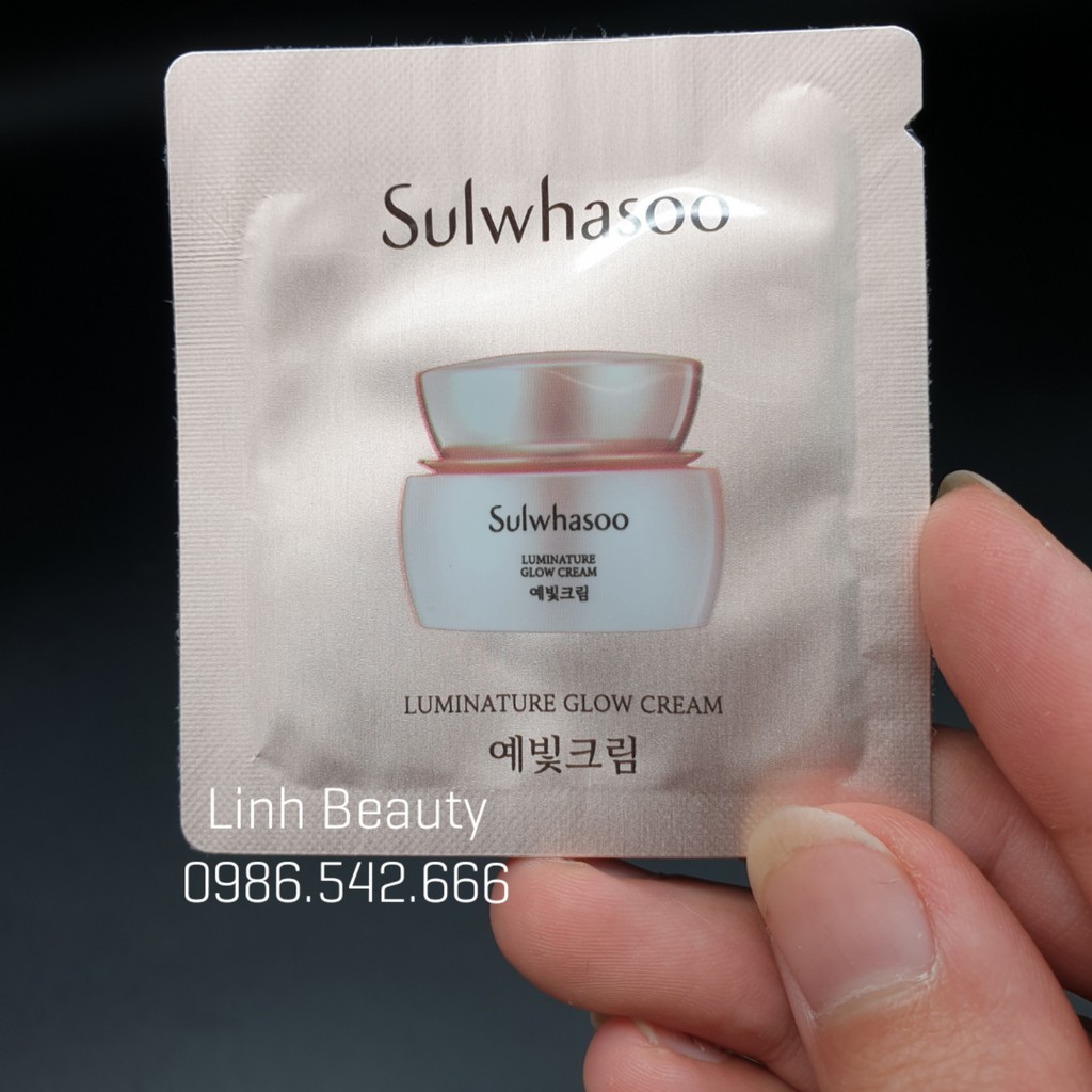 [CHÍNH HÃNG] Sample Kem tinh dầu hạt mơ Sulwhasoo Luminature Glow Cream 1ml