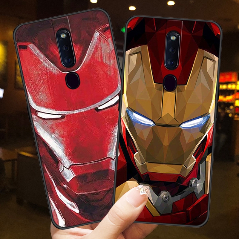 CASE OPPO F11 PRO F9 F7 F5 F3 F1 S PLUS RENO 10X ZOOM A3S A5S A7 Realme 2 3 PRO X C1 C2 A1K Marvel Avengers Iron Man 1